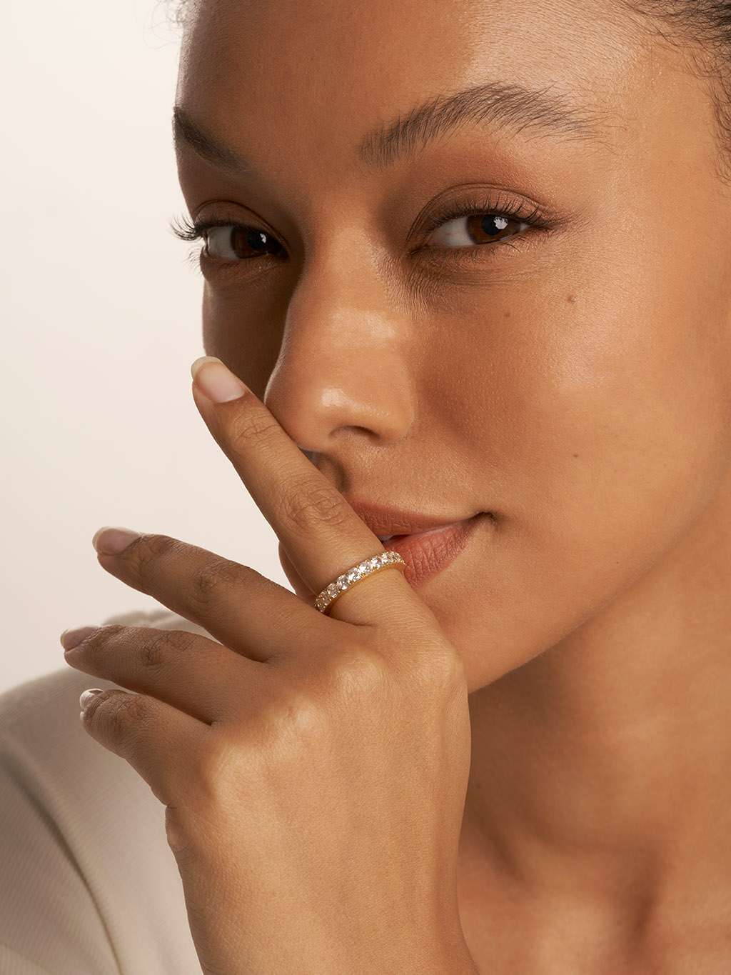 Multi - Zirkonia Ring Gold - Dorose | Wasserfester Schmuck, 18K vergoldet