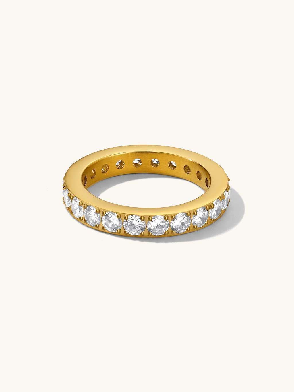 Multi - Zirkonia Ring Gold - Dorose | Wasserfester Schmuck, 18K vergoldet