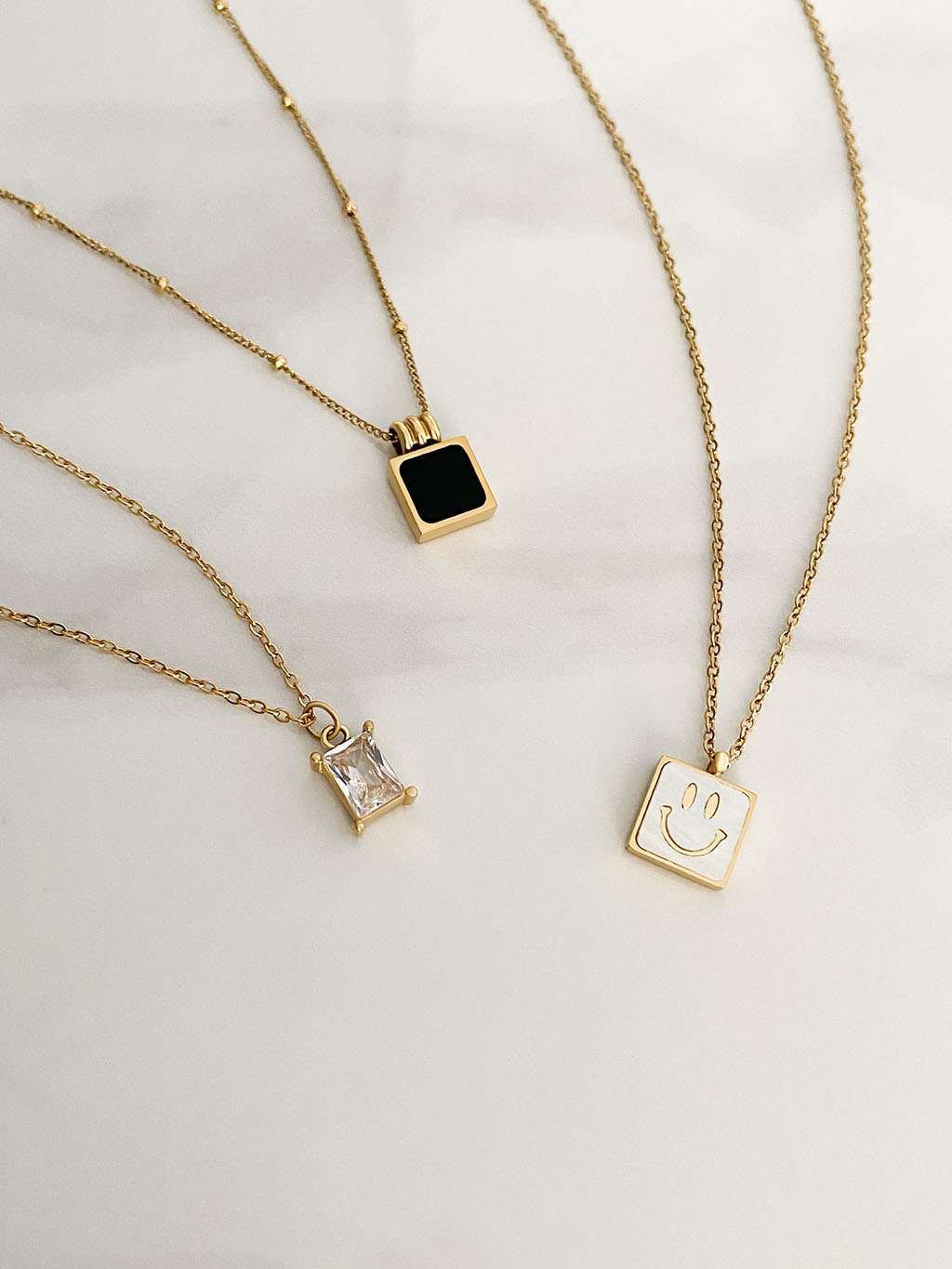 18K vergoldete Edelstahl Halskette für Damen - Wasserfester Schmuck - Geschenkidee -Hypoallergener Alltagsschmuck von Dorose