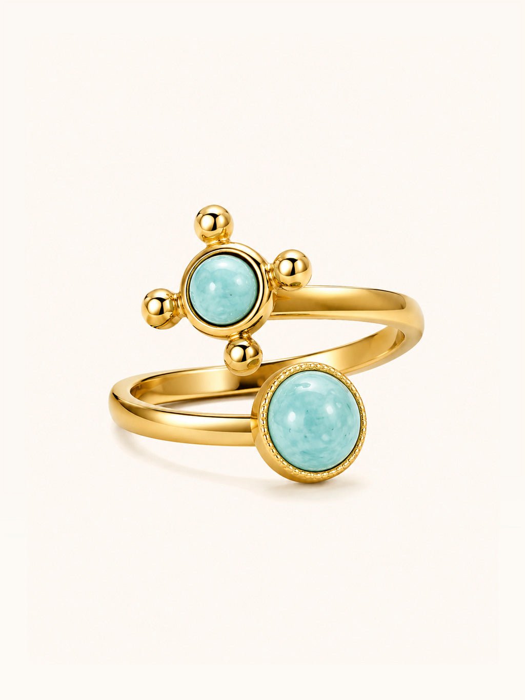 Ocean Glow Ring Gold - Dorose | Wasserresistent, kein Verfärben