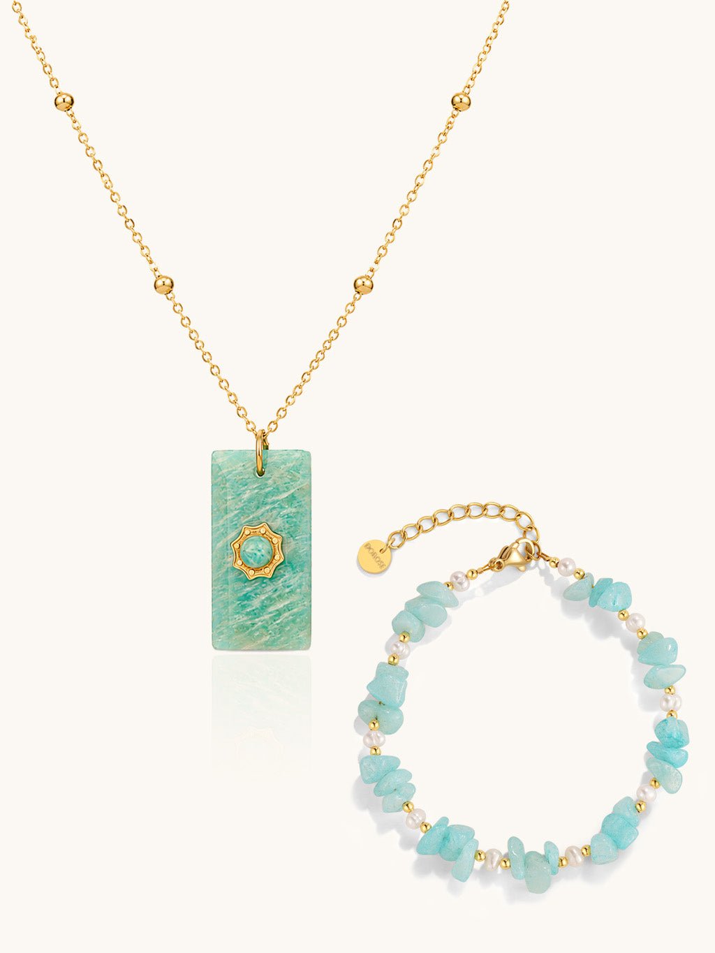 Ocean Treasure Halskette & Armband Schmuck Set - Dorose | Wasserresistent, kein Verfärben