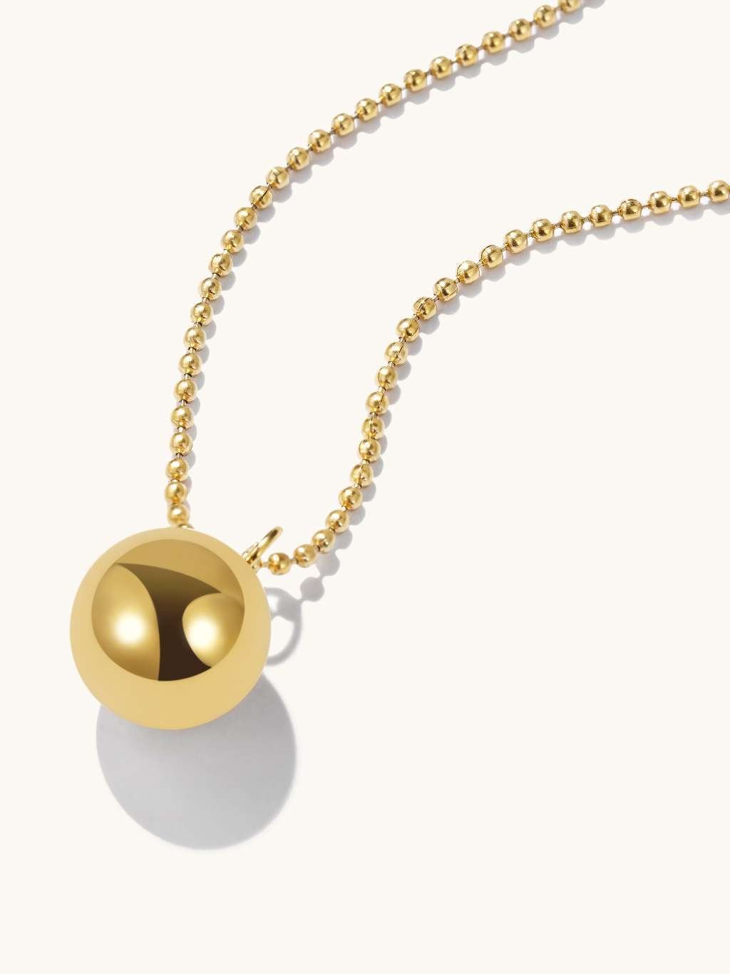 One Ball Halskette Gold - Dorose | Wasserfester Schmuck, 18K vergoldet