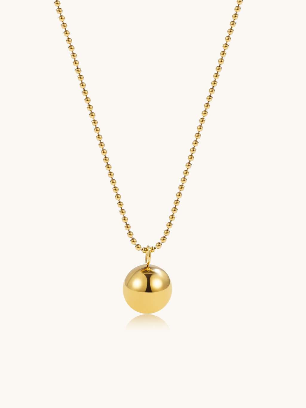 One Ball Halskette Gold - Dorose | Wasserfester Schmuck, 18K vergoldet