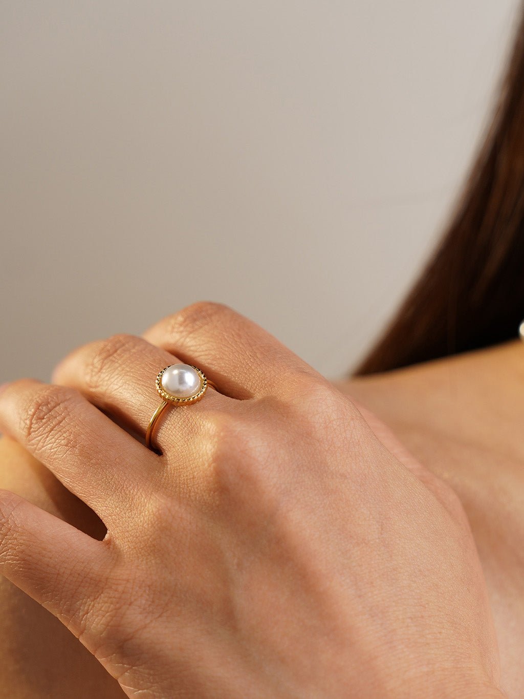 One Pearl Ring Gold 54mm - Dorose | Wasserresistent, kein Verfärben
