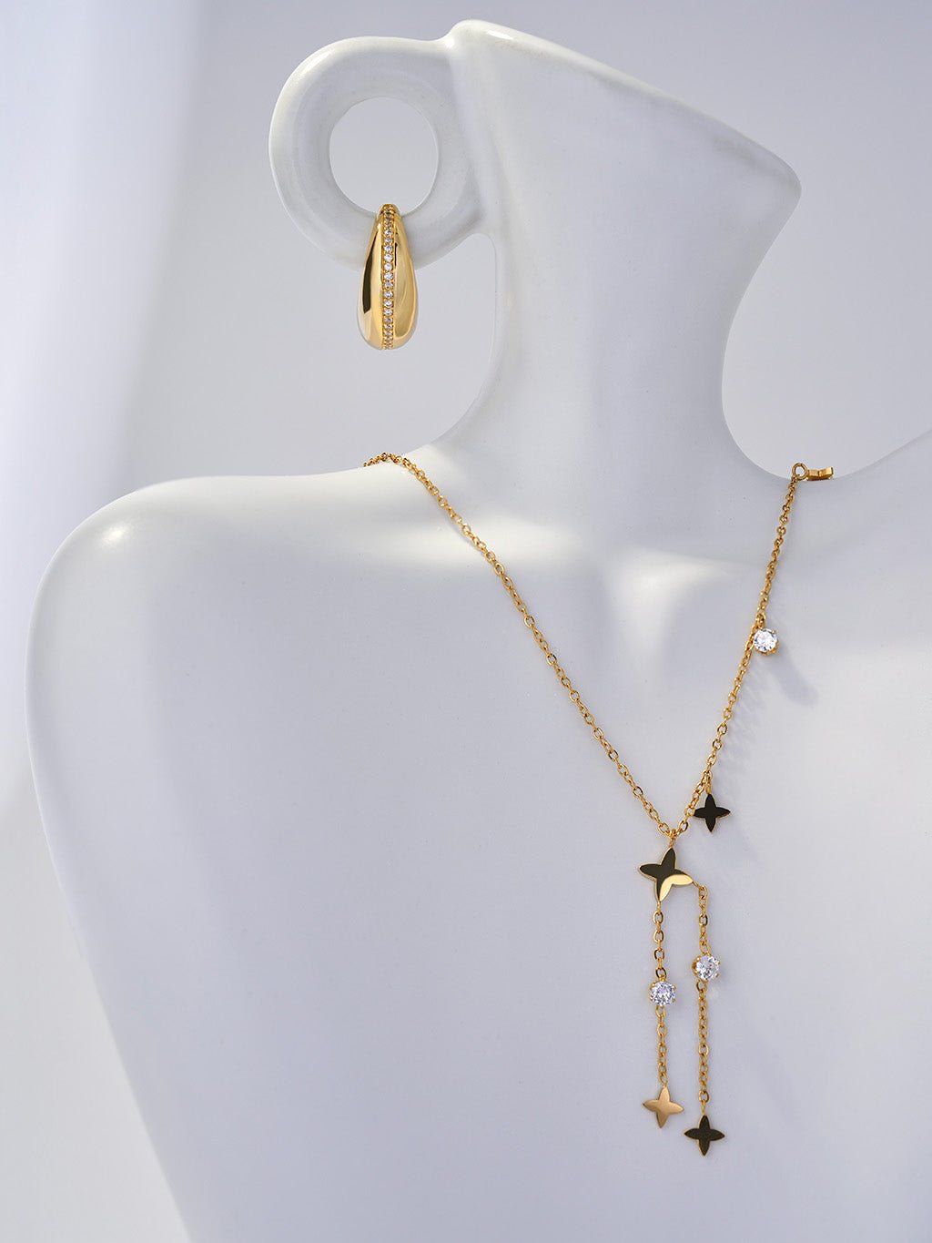 Ovale Hoops Ohrringe Gold - Dorose | Wasserresistent, kein Verfärben