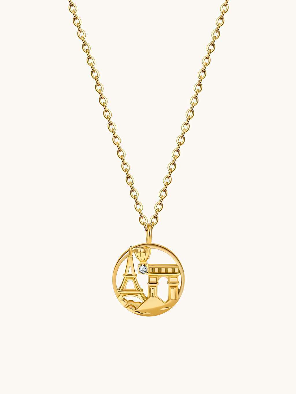 Paris Halskette Gold - Dorose | Wasserfester Schmuck, 18K vergoldet