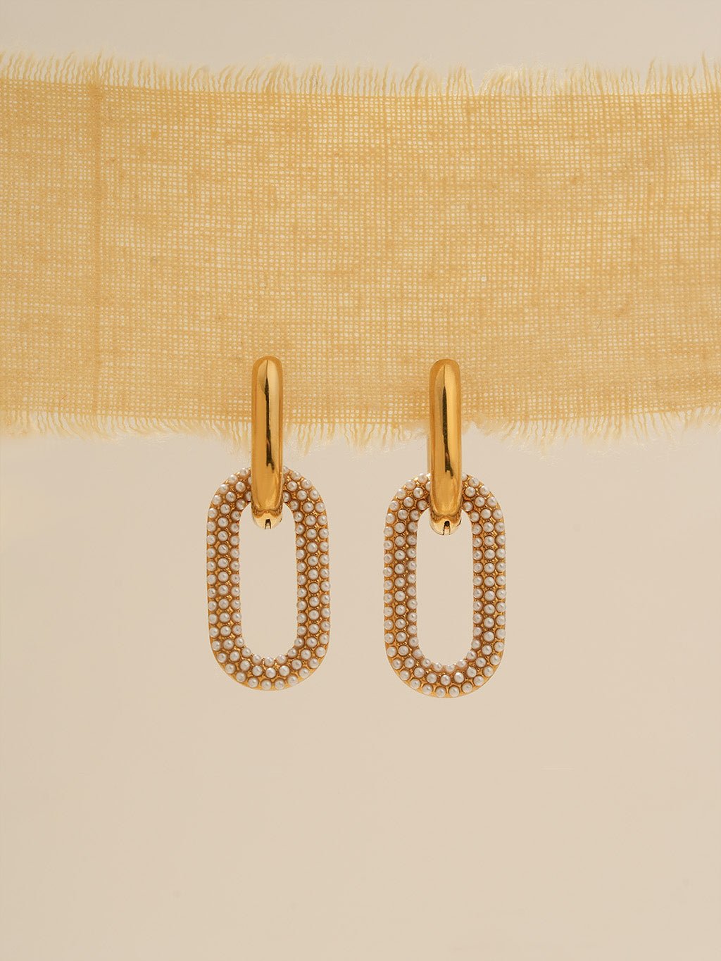 Pearl Dangle Ohrringe Gold - Dorose | Wasserresistent, kein Verfärben