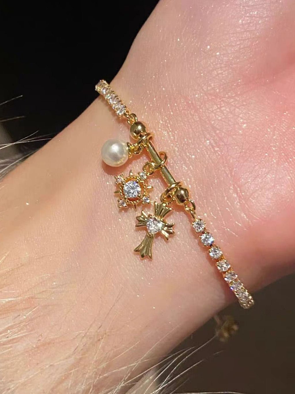Pearl Star Armband Gold - Dorose | Wasserresistent, kein Verfärben