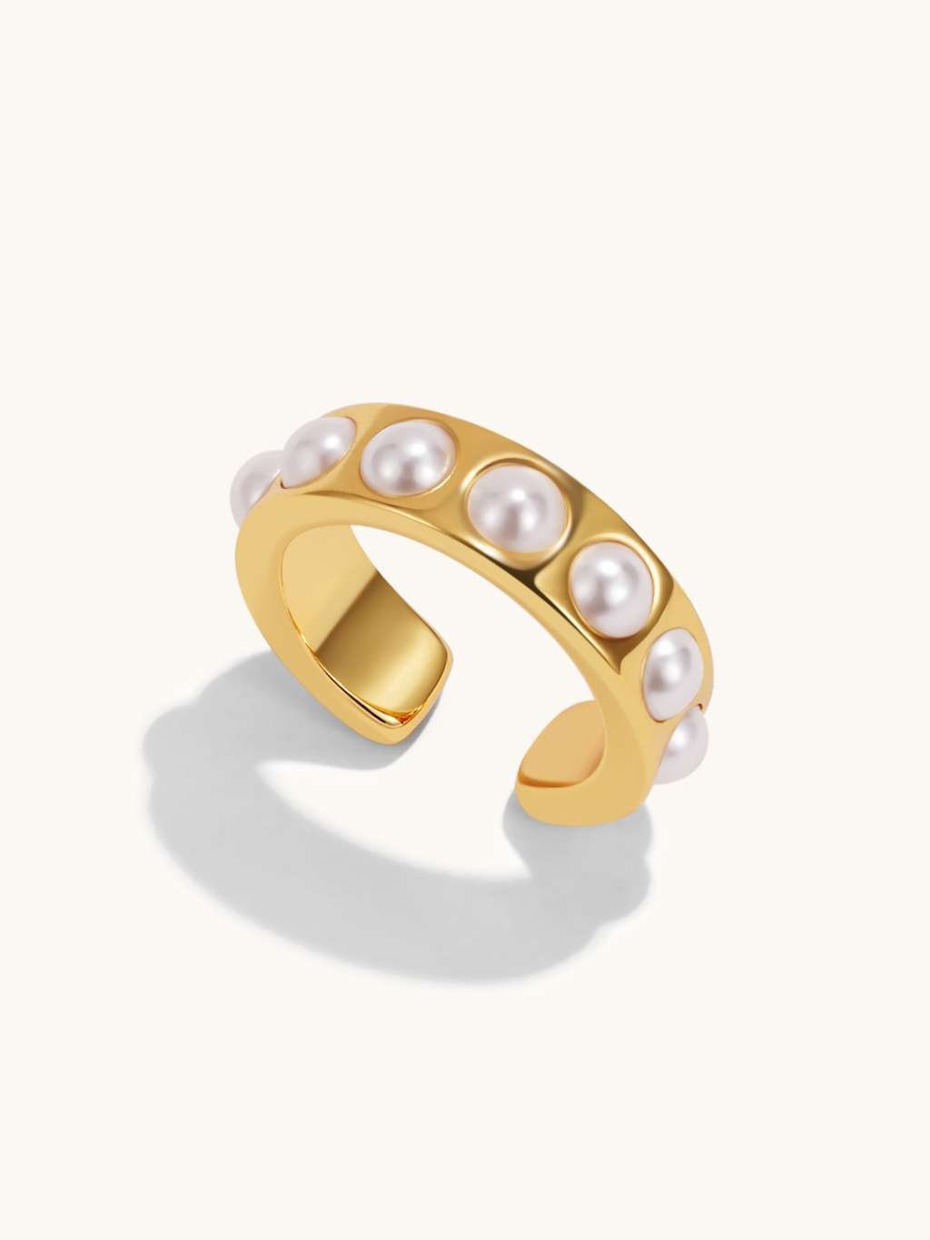Pearls Earcuff Gold - Dorose | Wasserfester Schmuck, 18K vergoldet