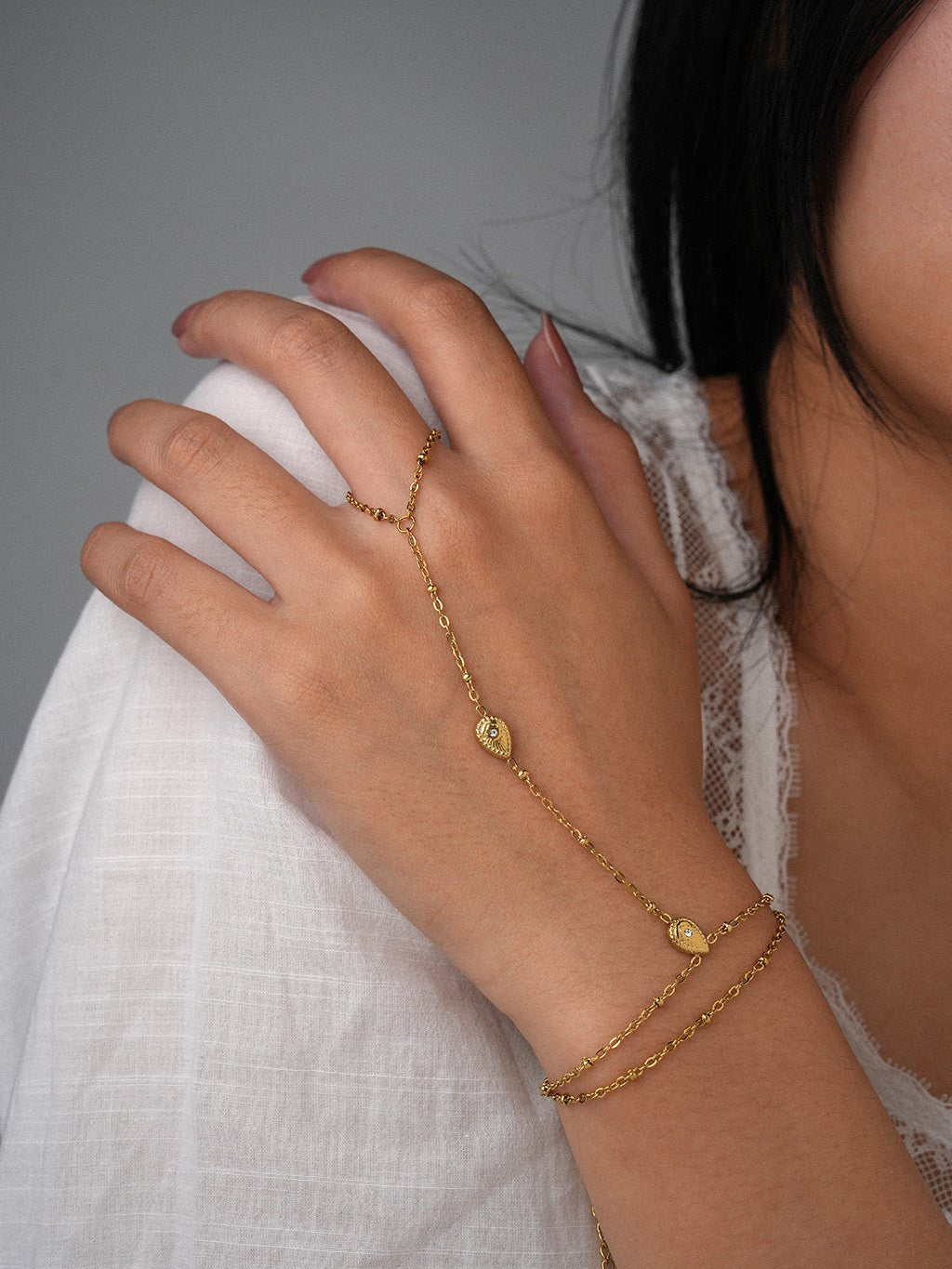 Pfauenauge Armband Gold - Dorose | Wasserresistent, kein Verfärben
