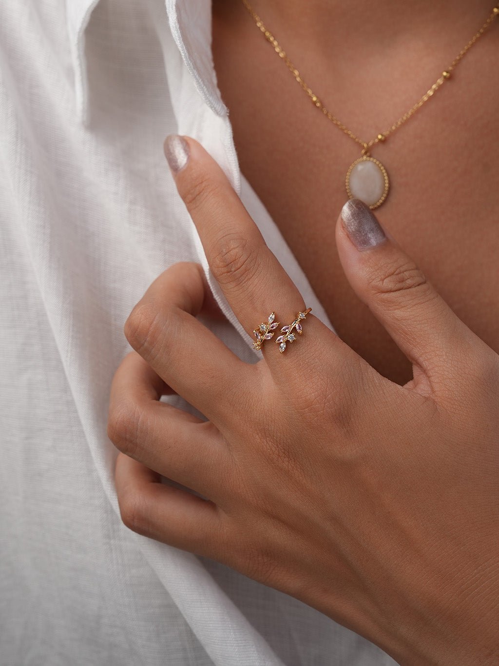 Pink Blossom Ring Gold - Dorose | Wasserresistent, kein Verfärben
