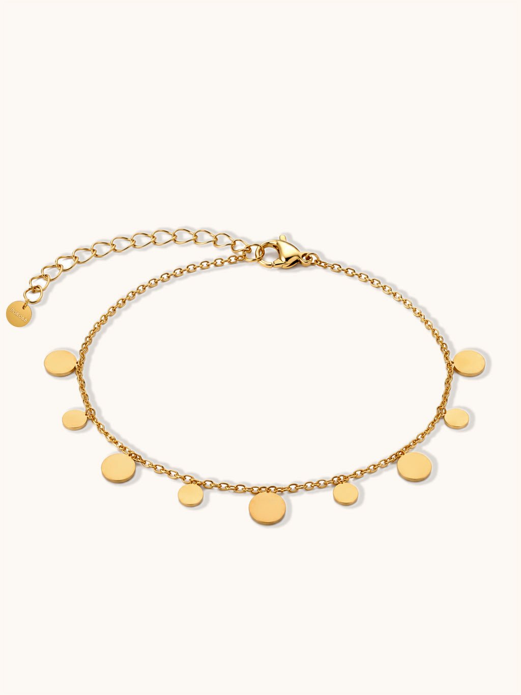 Plättchen Armband Gold Minimalistisch - Dorose | Wasserresistent, kein Verfärben