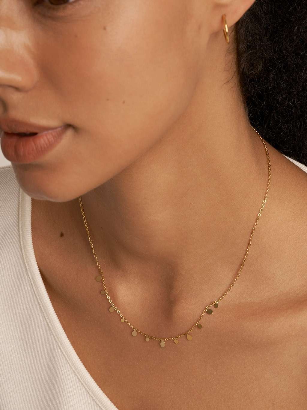 Positivity Halskette Gold - Dorose | Wasserfester Schmuck, 18K vergoldet