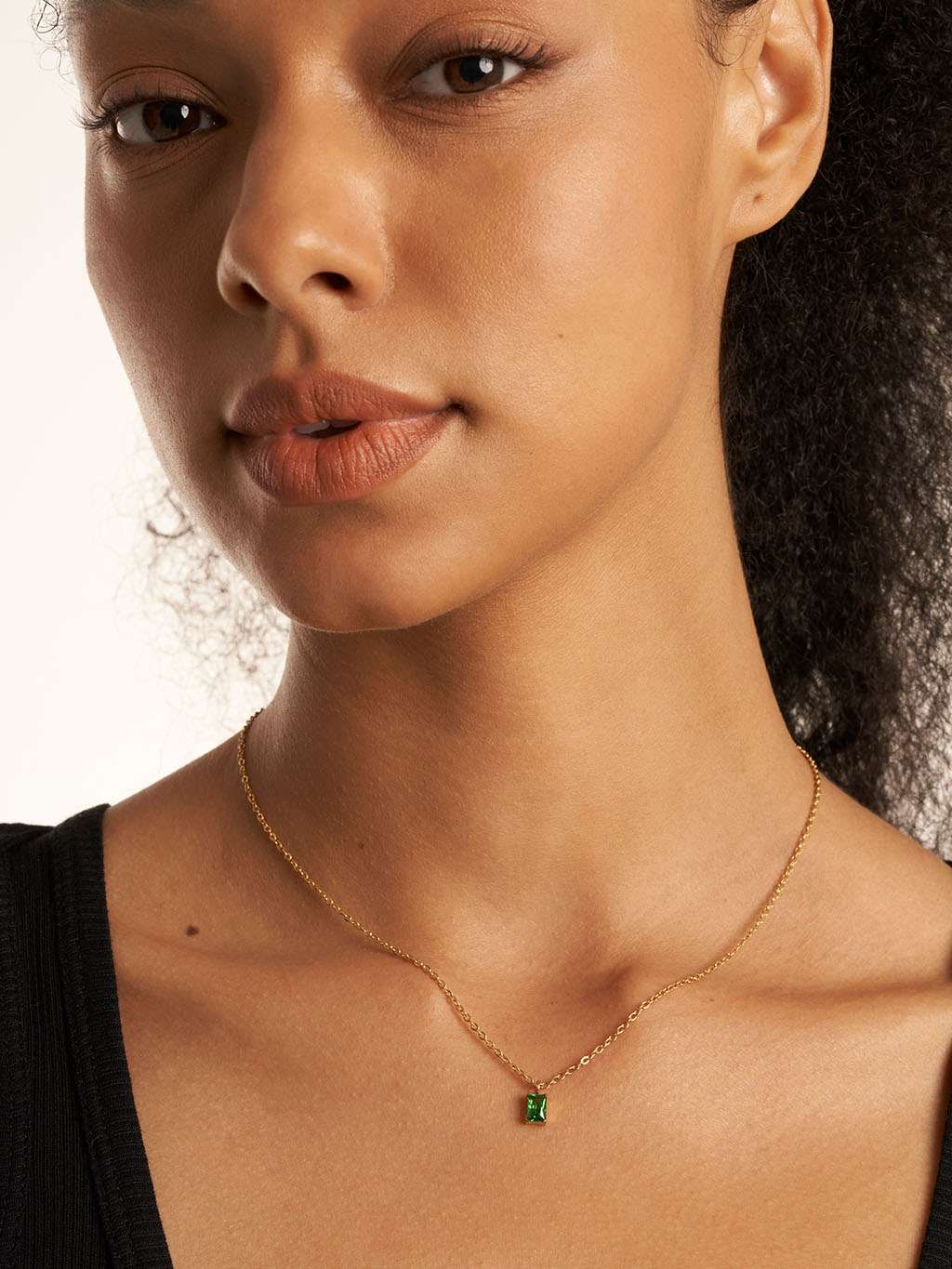 Pure Dream Kette mit Zirkonia Grün - Dorose | Wasserfester Schmuck, 18K vergoldet