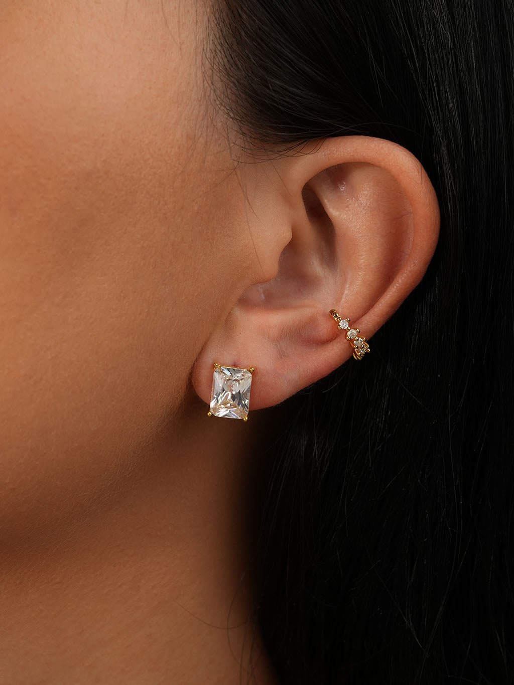 Pure Dream Ohrstecker Gold - Dorose | Wasserresistent, kein Verfärben