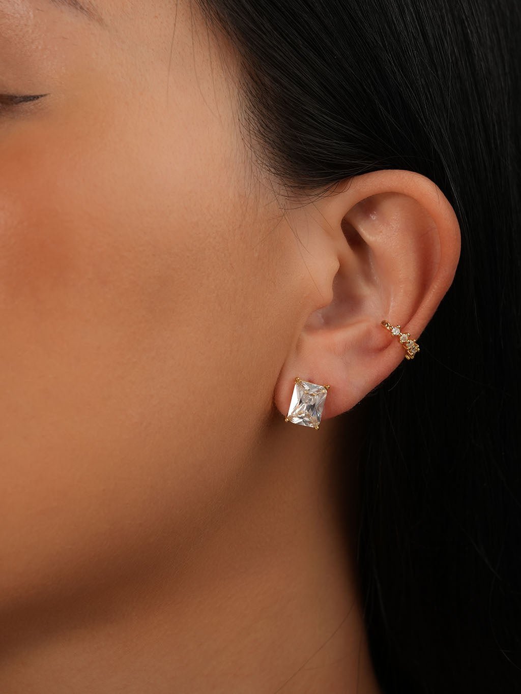 Pure Dream Ohrstecker Gold - Dorose | Wasserresistent, kein Verfärben