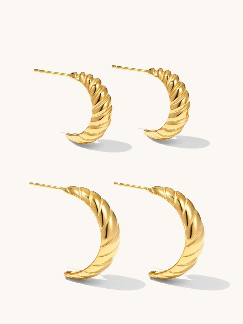 Pure Ohrringe Gold - Dorose | Wasserfester Schmuck