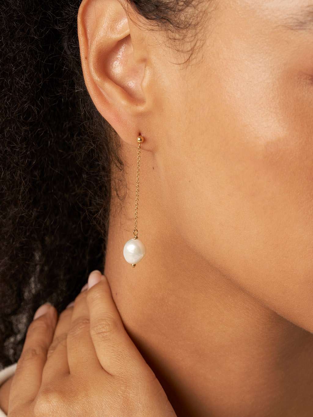 Pure Pearl Ohrringe Gold - Dorose | Wasserfester Schmuck, 18K vergoldet