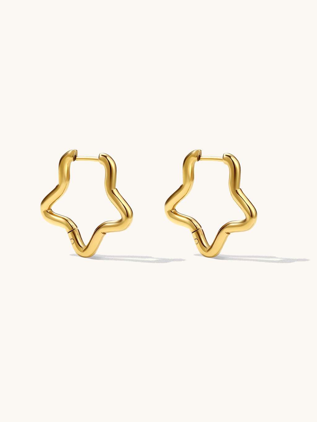 Pure Star Ohrringe Gold - Dorose | Wasserfester Schmuck, 18K vergoldet