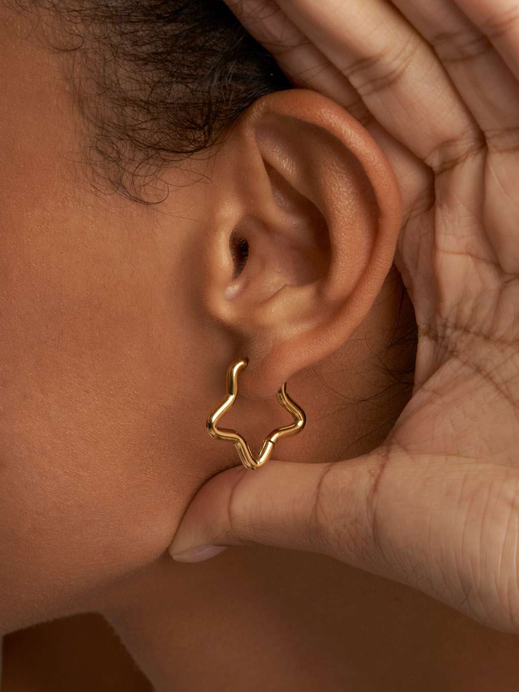 Pure Star Ohrringe Gold - Dorose | Wasserfester Schmuck, 18K vergoldet