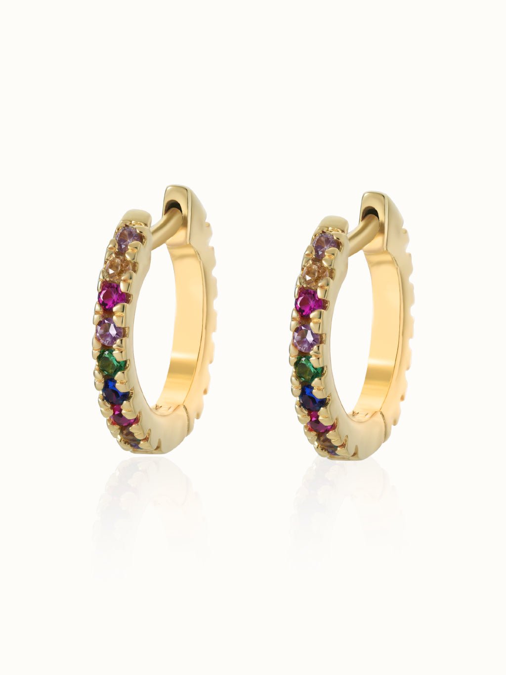 Rainbow Creolen Gold - Dorose | Wasserresistent, kein Verfärben