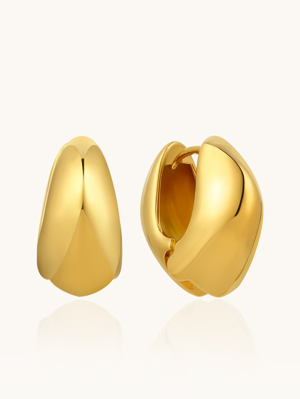 Rauten - Tropfen Ohrringe Gold - Dorose | Wasserresistent, kein Verfärben
