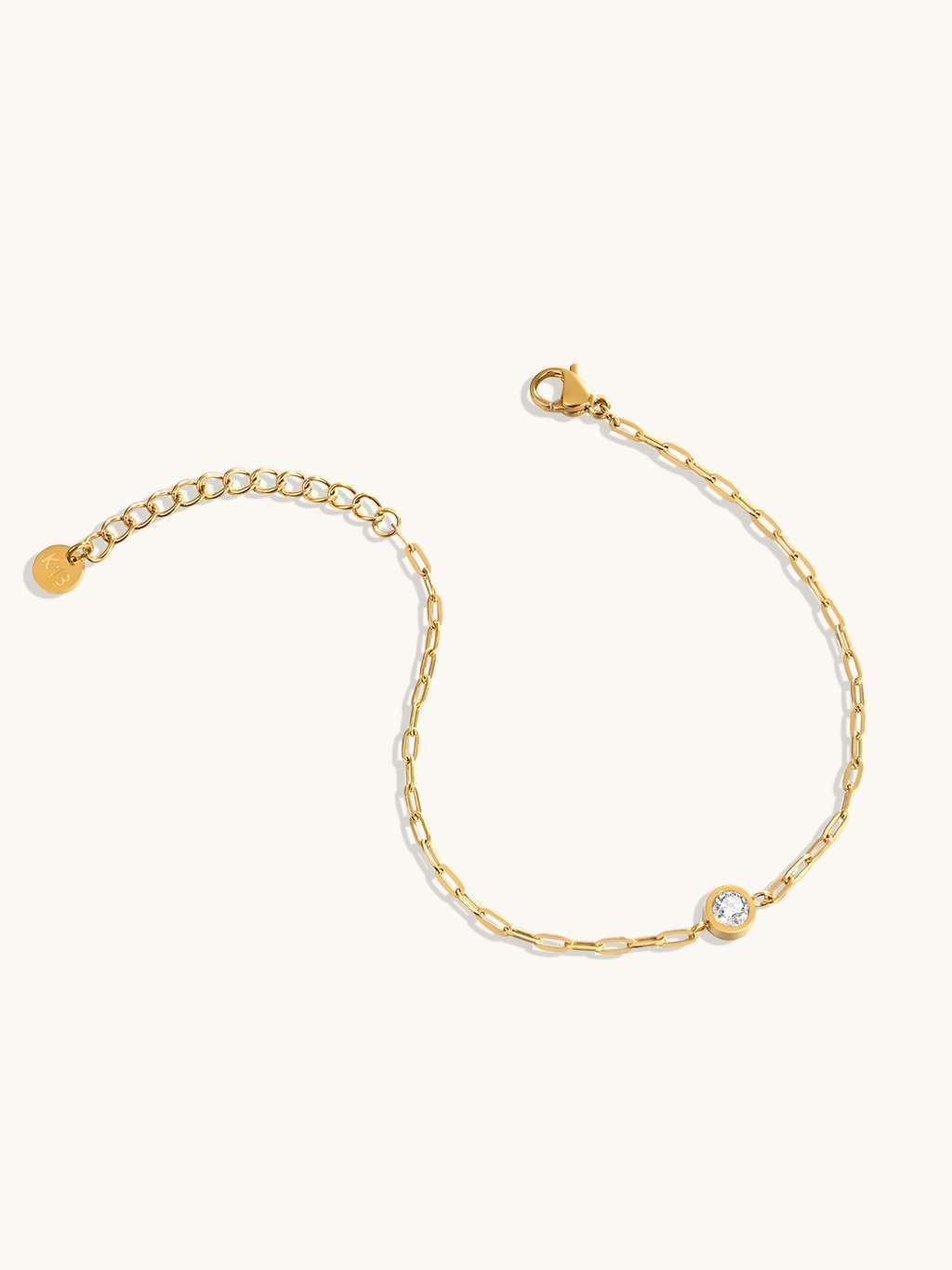 Retro Sparkling Armband mit Zirkonia Gold - Dorose | Wasserfester Schmuck, 18K vergoldet