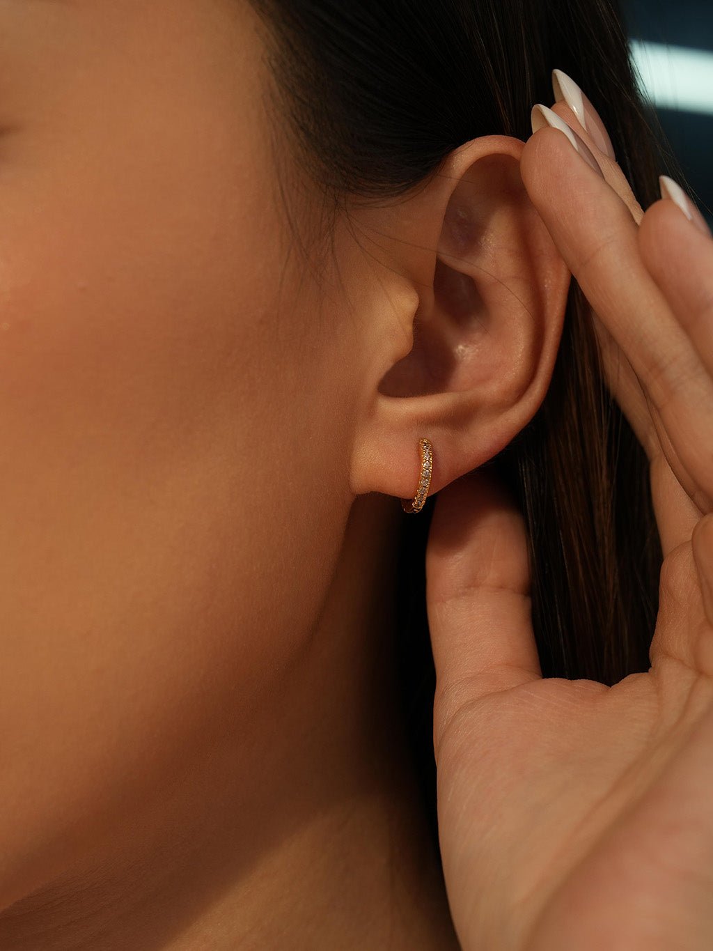 Rosa Creolen Gold - Dorose | Wasserresistent, kein Verfärben