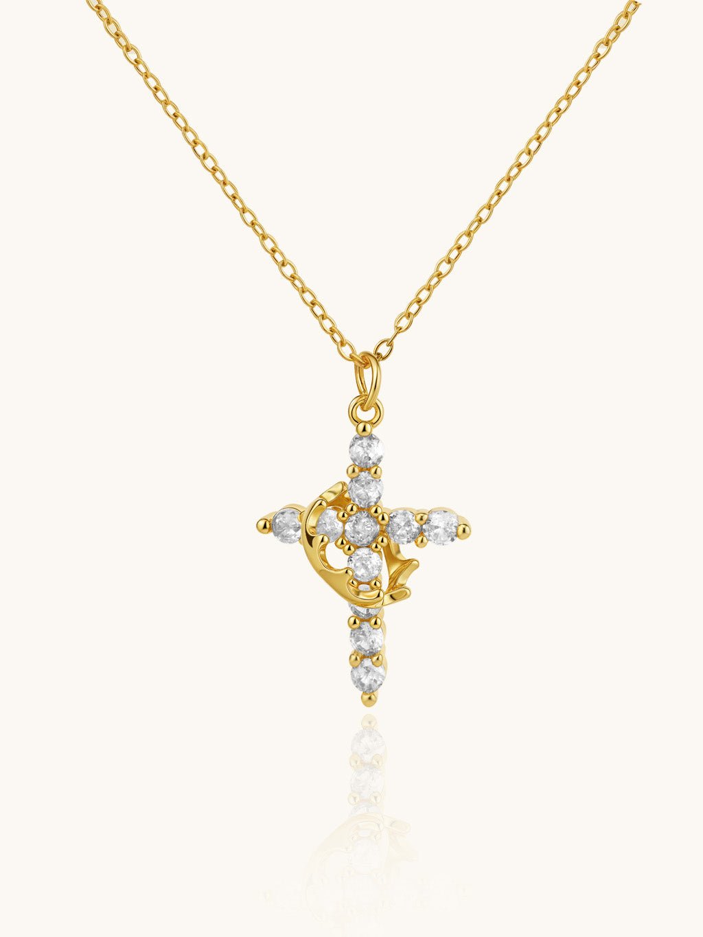 Rotating Cross Kette Gold Silber - Dorose | Wasserresistent, kein Verfärben