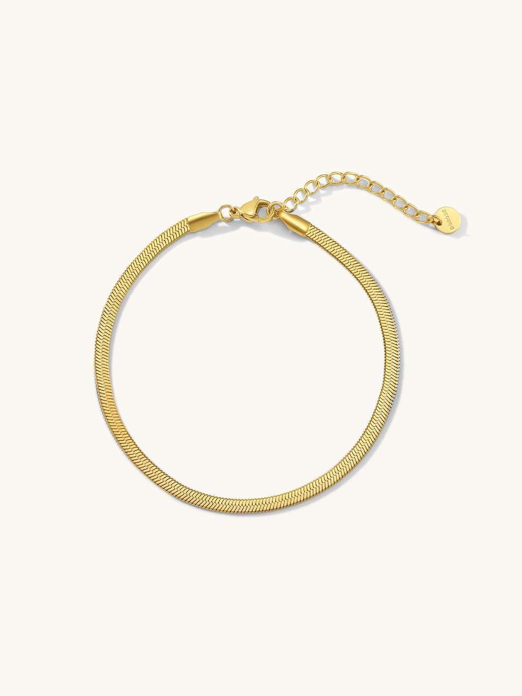 Schlangen Fußkette Gold - Dorose | Wasserfester Schmuck, 18K vergoldet