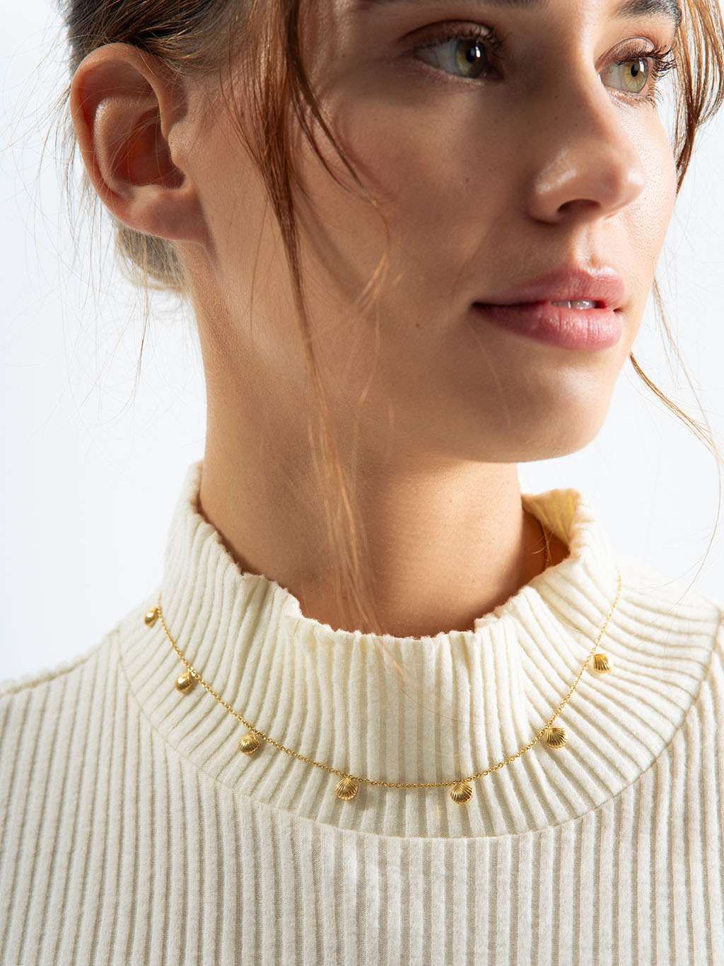 Shell Kette Gold - Dorose | Wasserfester Schmuck, 18K vergoldet