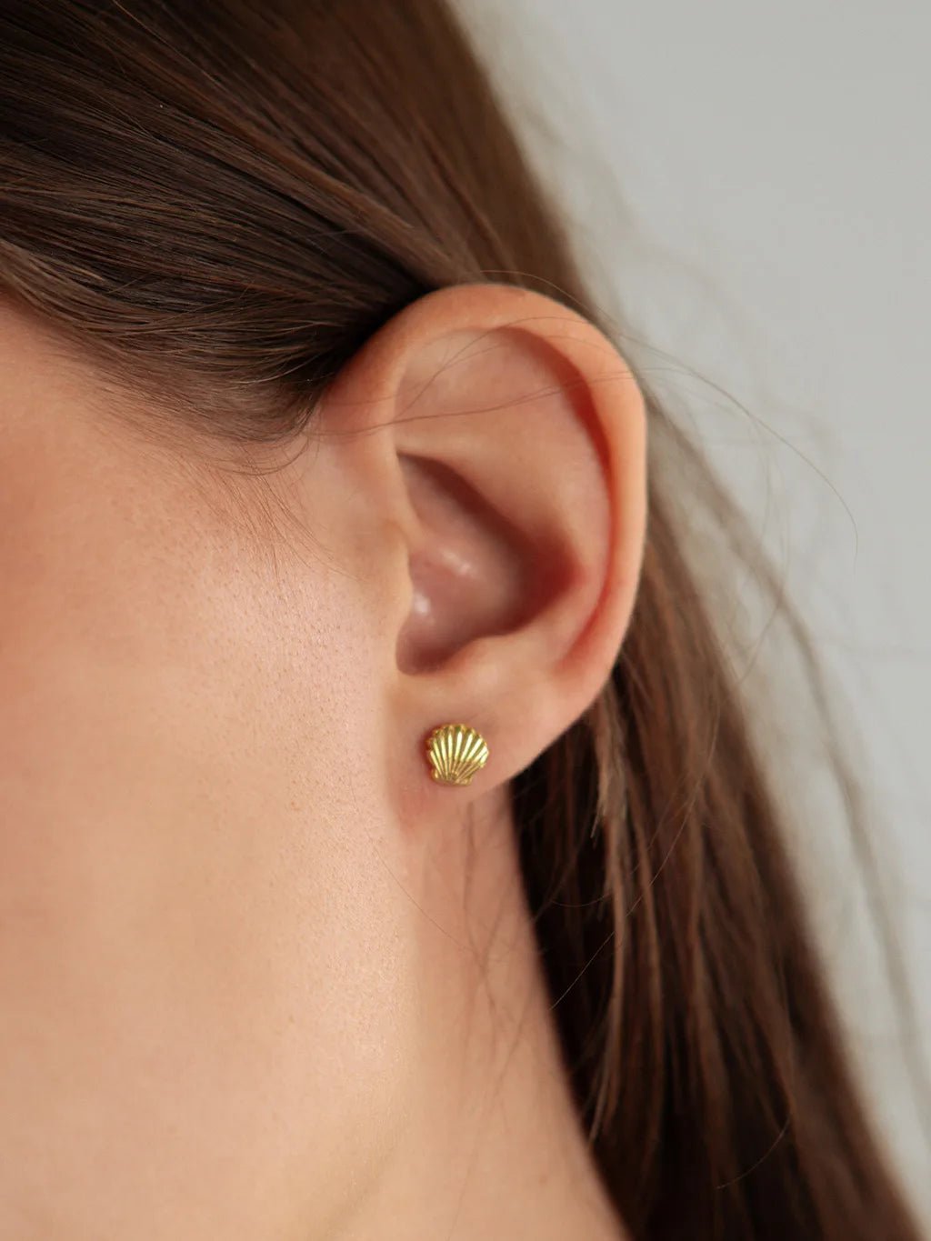 Shell Ohrringe Gold - Dorose | Wasserfester Schmuck, 18K vergoldet