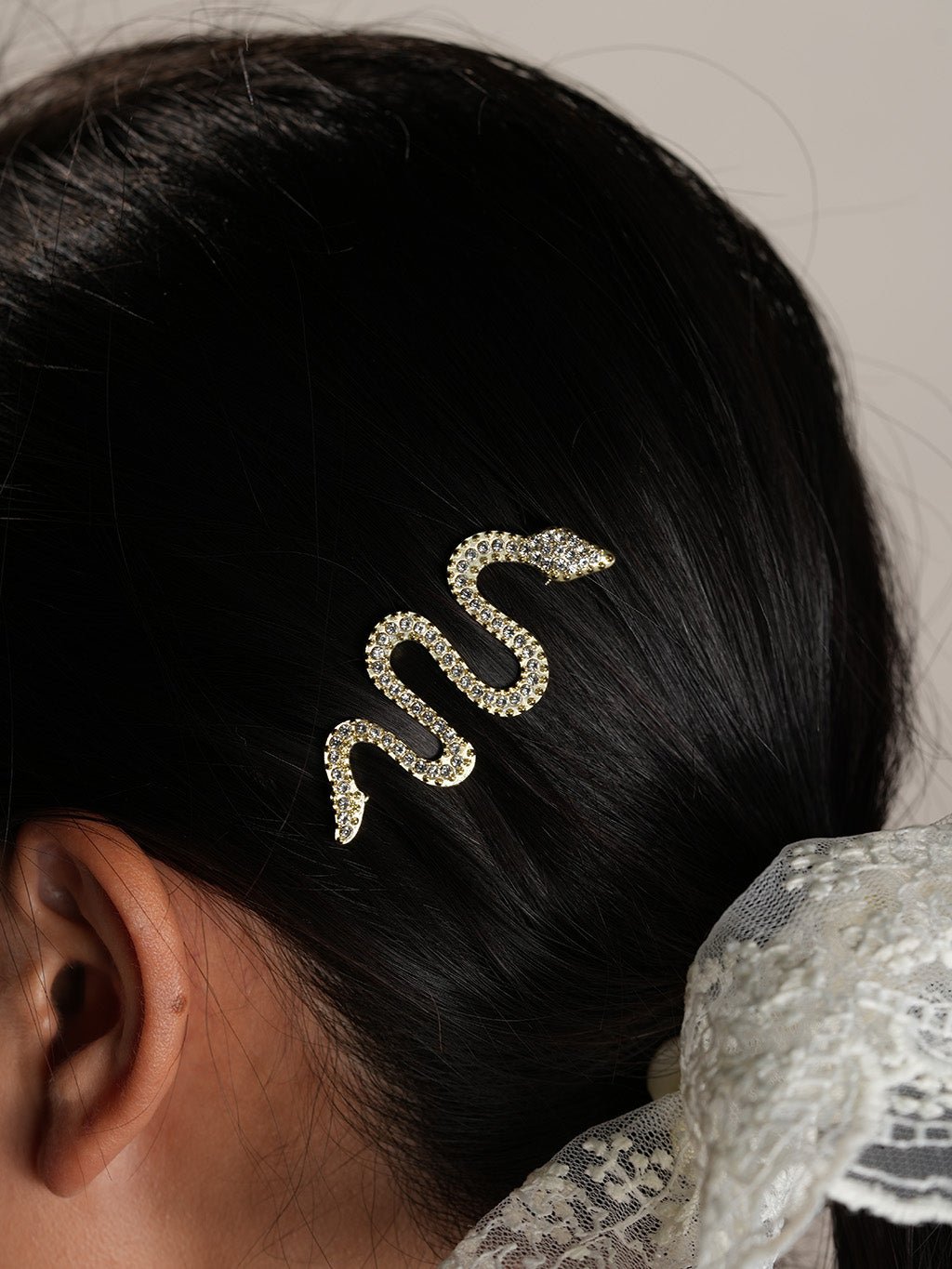 Shiny Snake Hairpin - Dorose | Wasserresistent, kein Verfärben