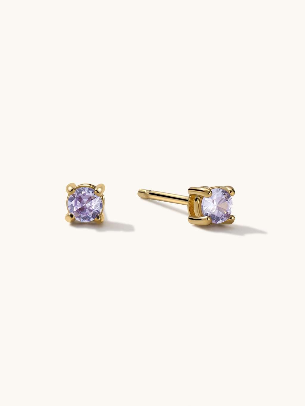 Simple Elegant Ohrstecker Gold 3mm - Dorose | Wasserfester Schmuck, 18K vergoldet