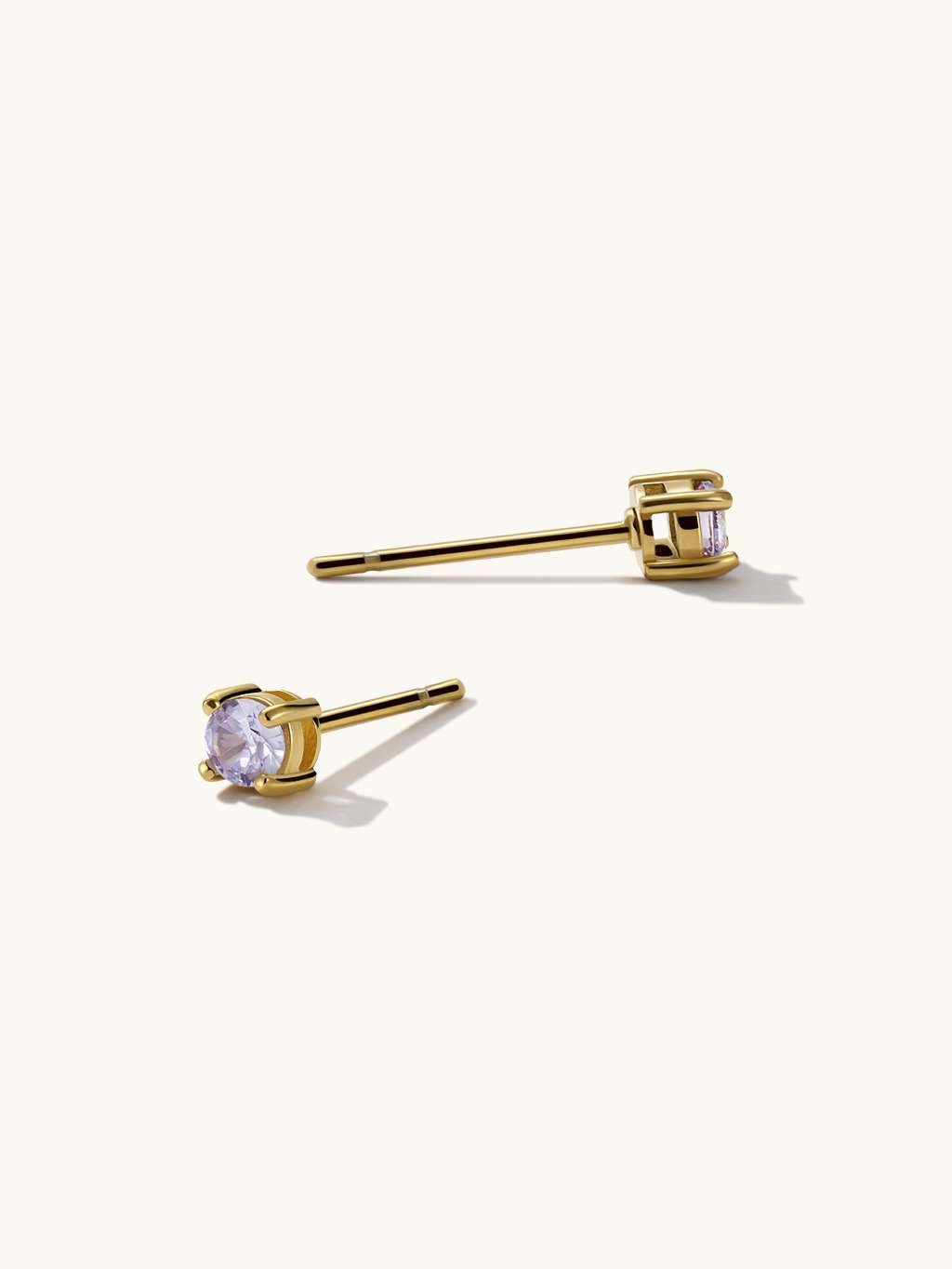 Simple Elegant Ohrstecker Gold 3mm - Dorose | Wasserfester Schmuck, 18K vergoldet