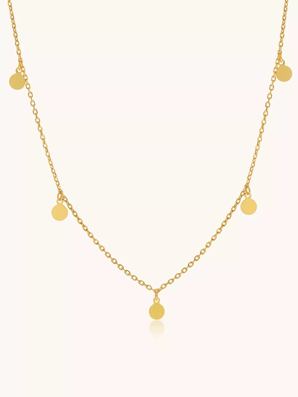 Sleek Coin Kette 18K Vergoldet - Dorose | Wasserfester Schmuck, 18K vergoldet