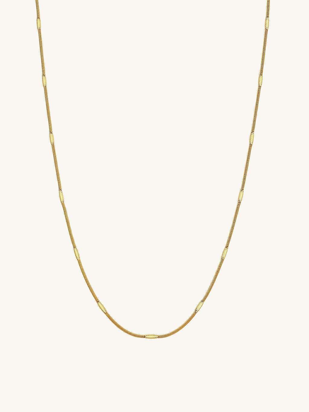 Sleekness Halskette Gold - Dorose | Wasserfester Schmuck, 18K vergoldet