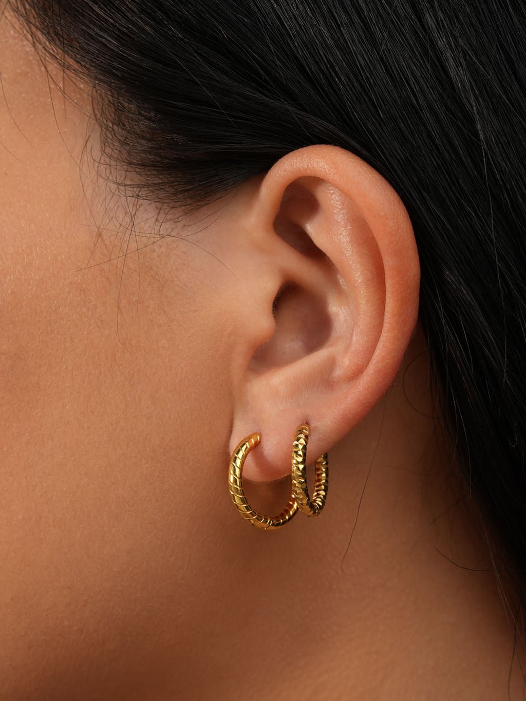 Smooth Ohrringe Gold - Dorose | Wasserresistent, kein Verfärben