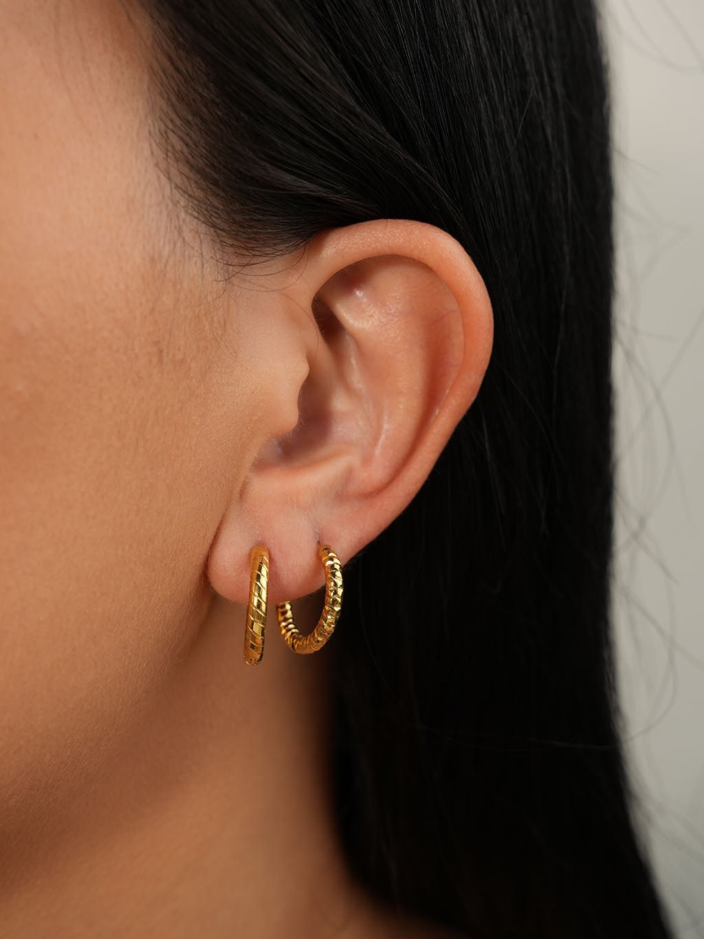 Smooth Ohrringe Gold - Dorose | Wasserresistent, kein Verfärben