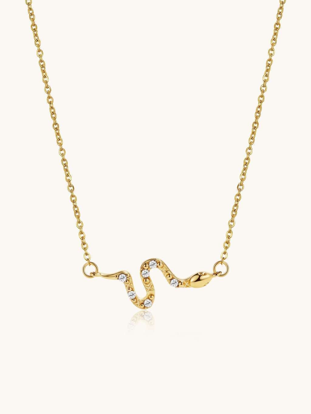 Snake Halskette Gold - Dorose | Wasserfester Schmuck, 18K vergoldet