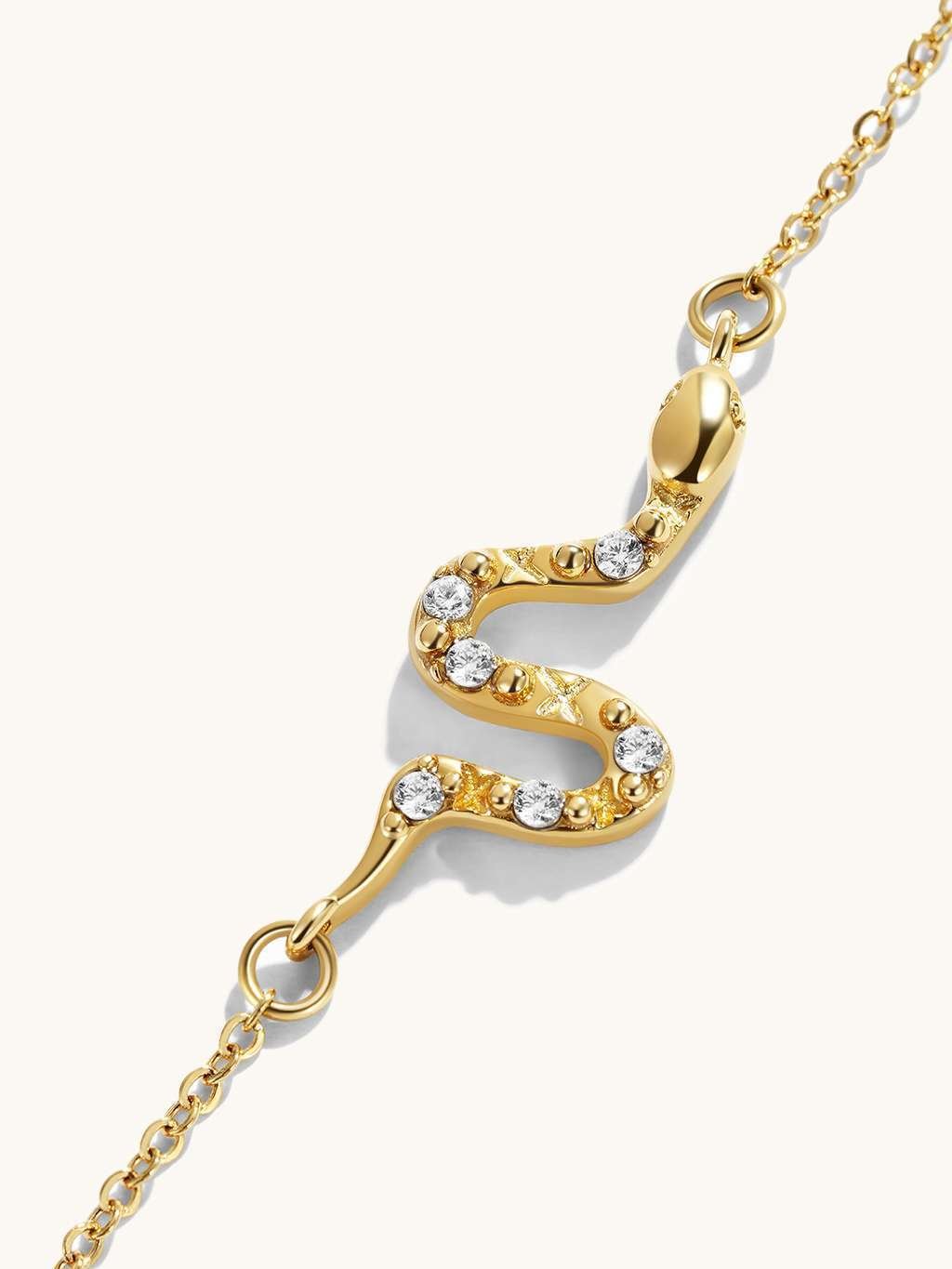 Snake Halskette Gold - Dorose | Wasserfester Schmuck, 18K vergoldet