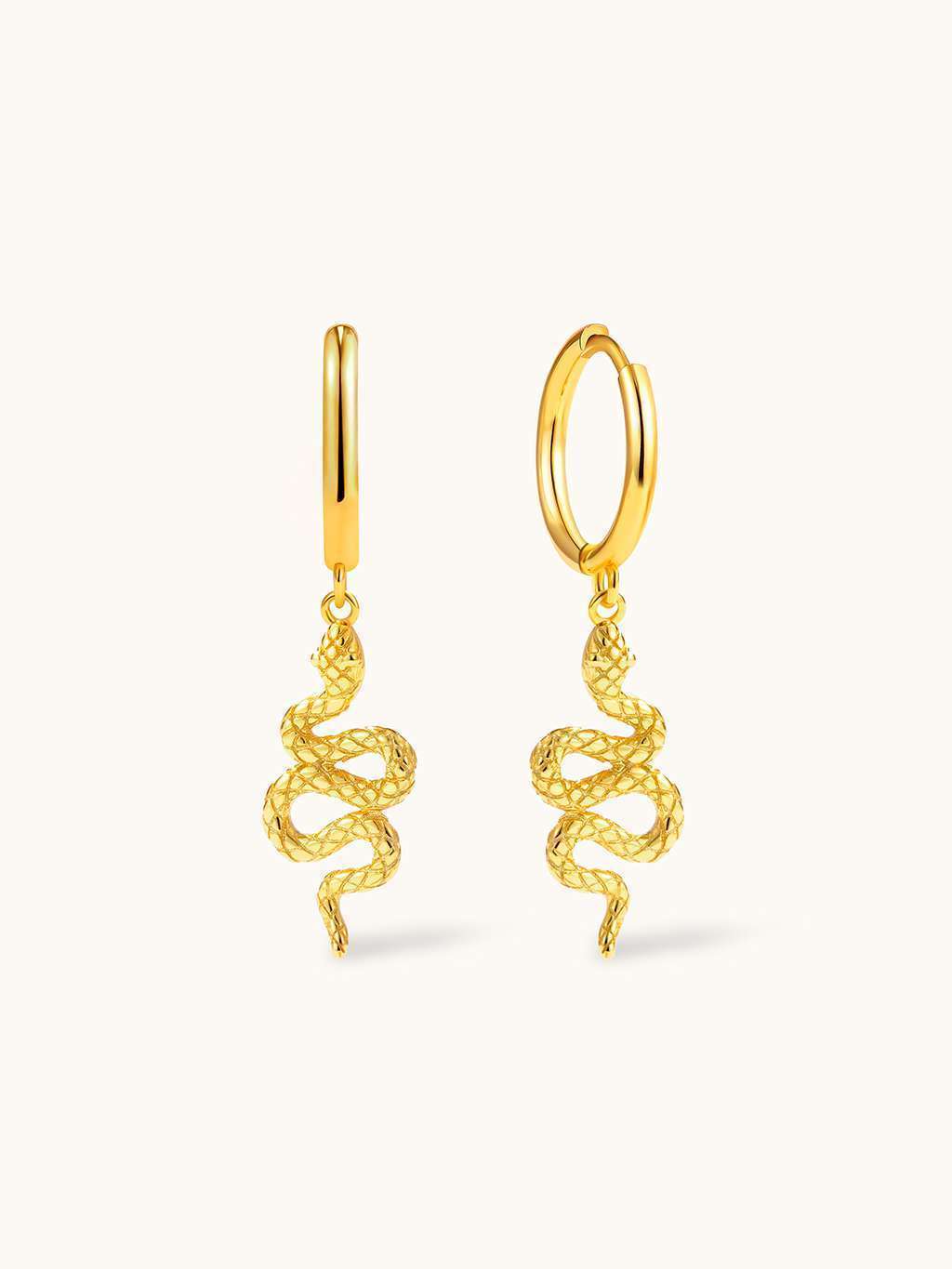 Snake Ohrringe Gold - Dorose | Wasserfester Schmuck, 18K vergoldet