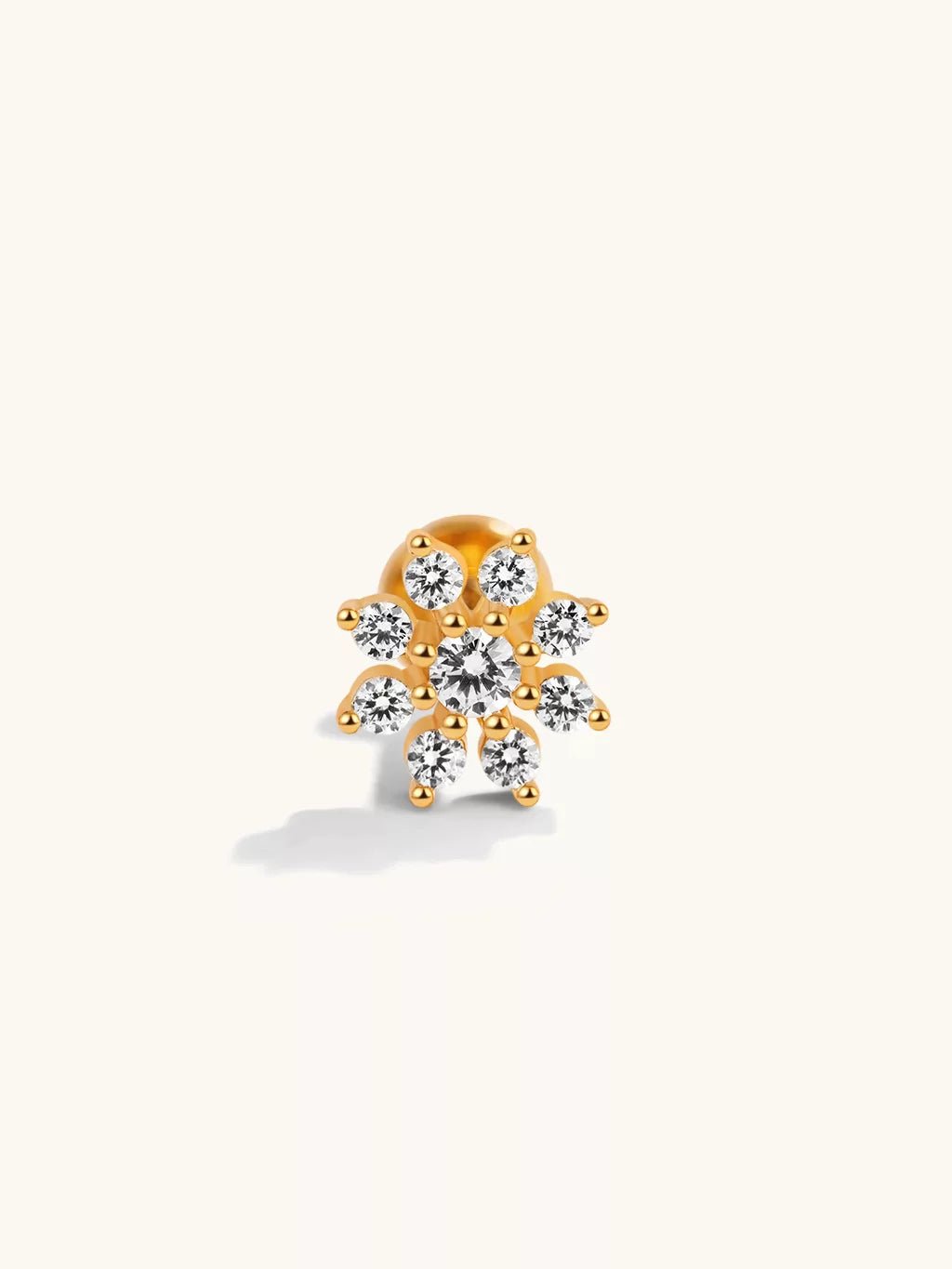 Snowflake Piercing Gold - Dorose | Wasserfester Schmuck, 18K vergoldet
