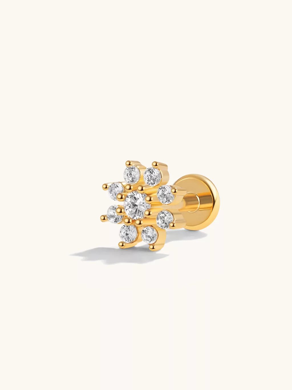 Snowflake Piercing Gold - Dorose | Wasserfester Schmuck, 18K vergoldet