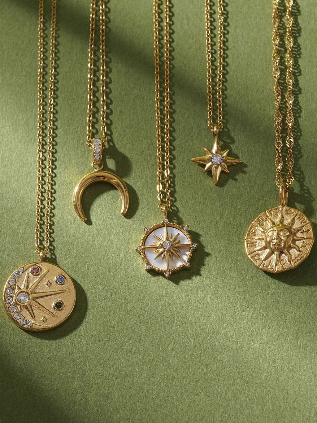 Sonne Halskette Gold - Dorose | Wasserfester Schmuck, 18K vergoldet
