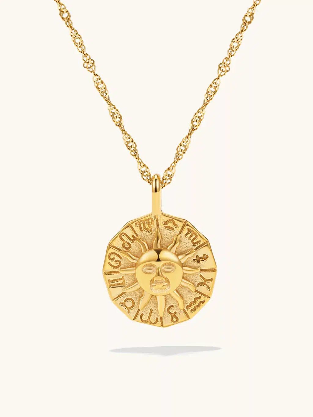 Sonne Halskette Gold - Dorose | Wasserfester Schmuck, 18K vergoldet
