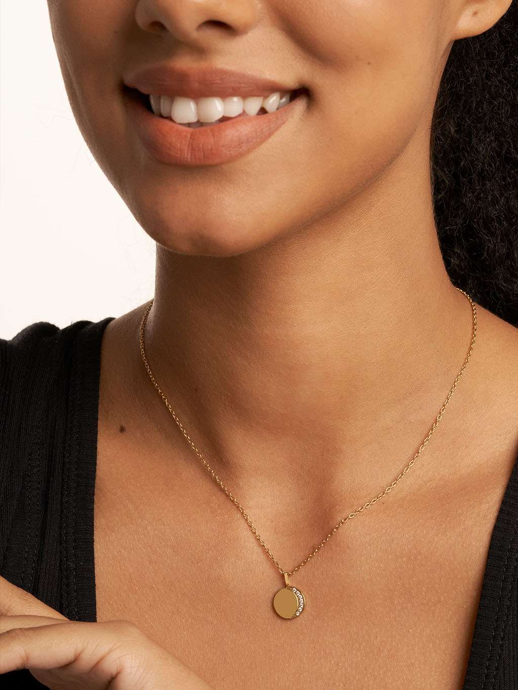 Sonnenstrahl Luna Halskette - Dorose | Wasserfester Schmuck, 18K vergoldet
