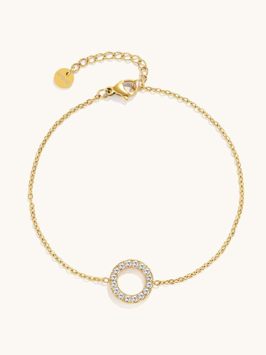 Sparkling Circle Armband Gold & Silber - Dorose | Wasserfester Schmuck, 18K vergoldet
