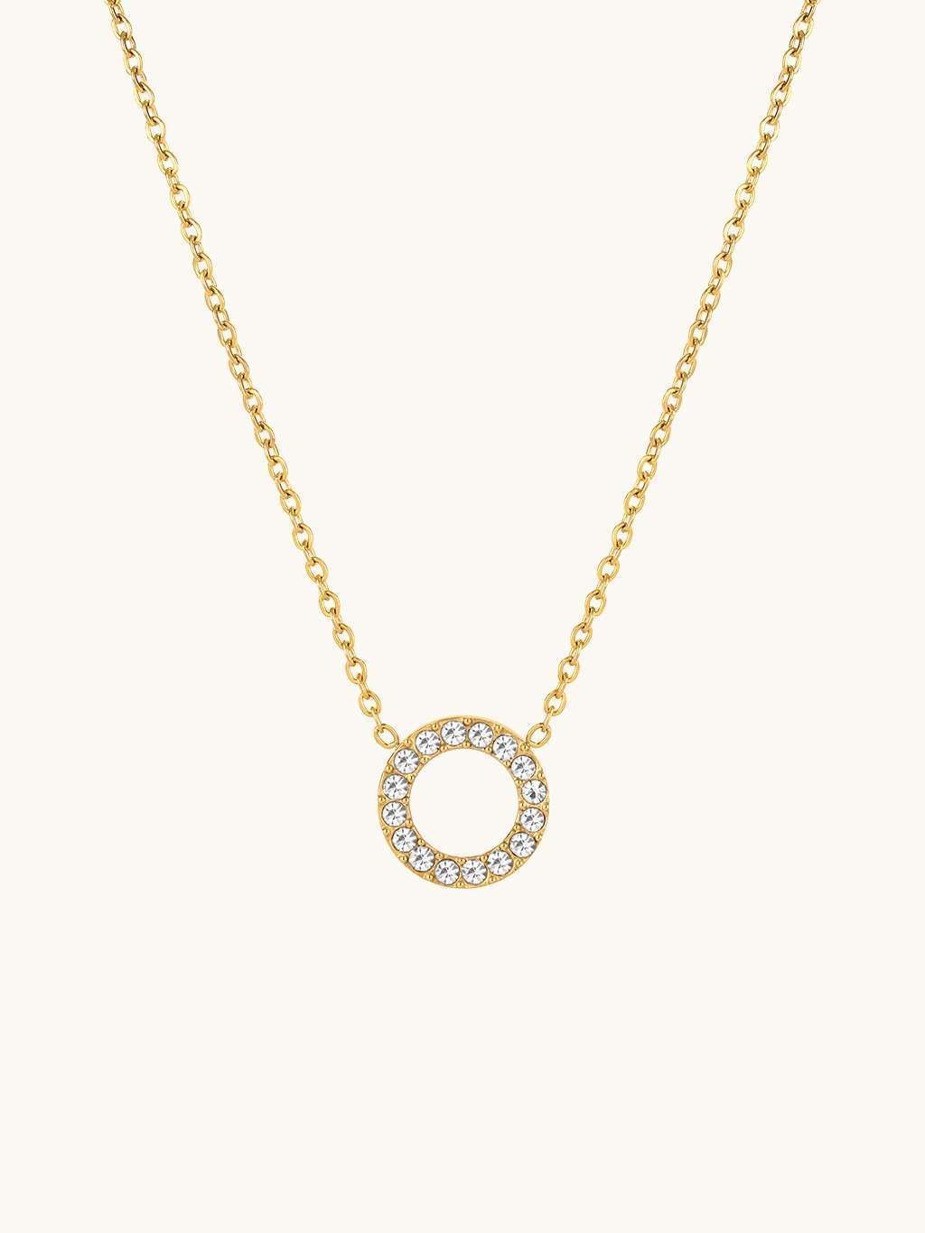 Sparkling Circle Kette Gold & Silber - Dorose | Wasserfester Schmuck, 18K vergoldet