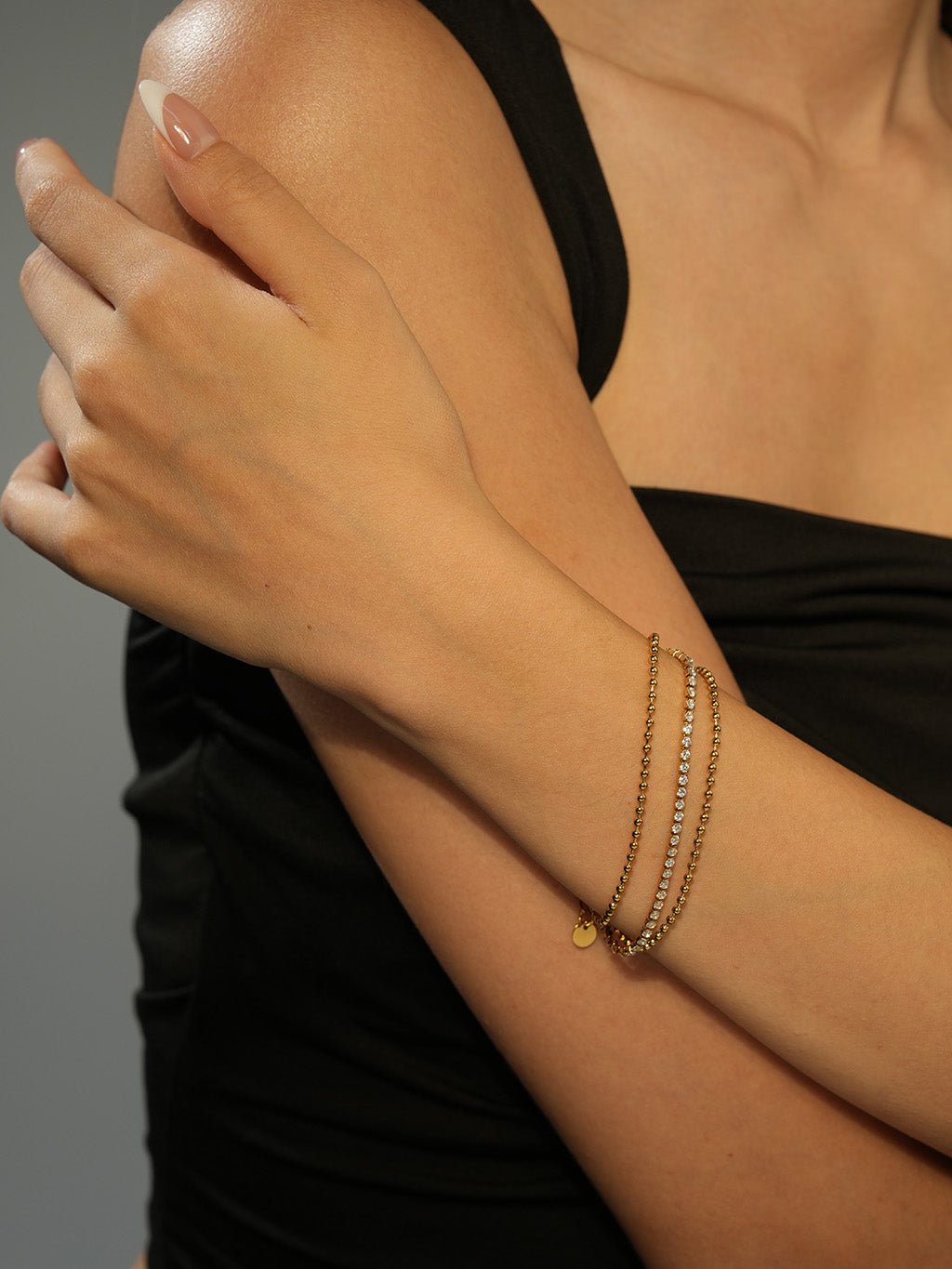 Sparkling Dot Armband Gold - Dorose | Wasserresistent, kein Verfärben